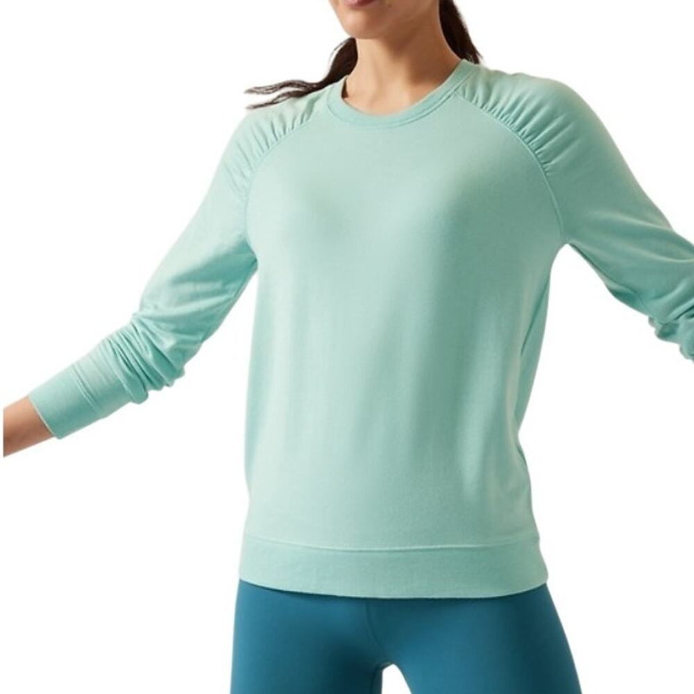Athleta Reef Green Mindset Pacific Nirvana Pullover Sweatshirt